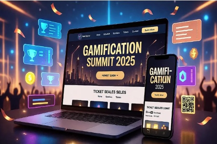 Website for Ticket Sales GamificationSummit